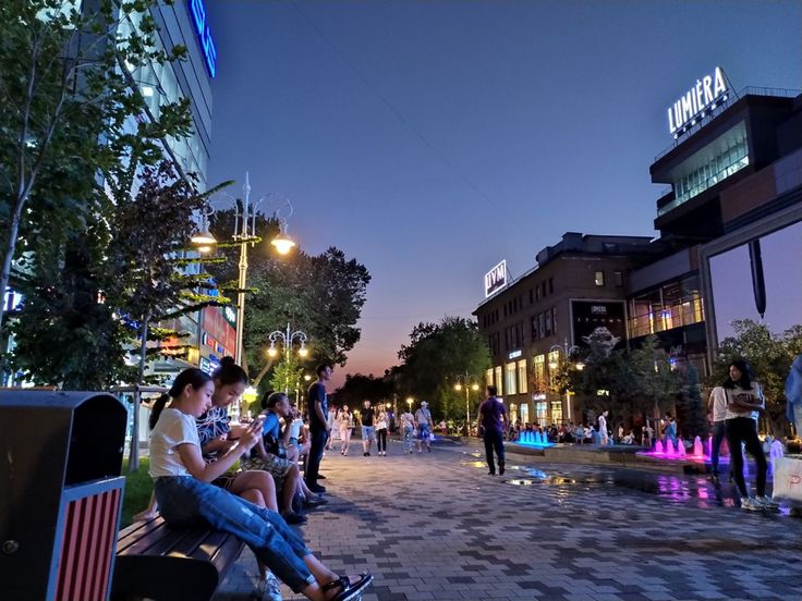 Zhibek Zholy pedestrian street